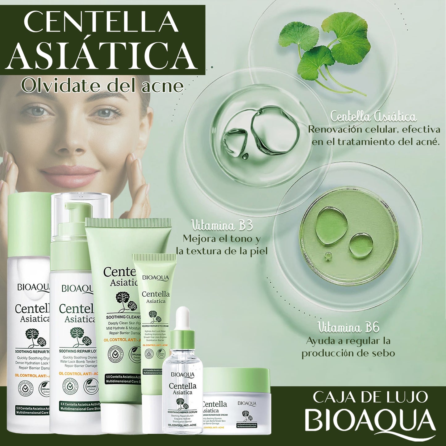 Kit de lujo Centella Asiatica Bioaqua